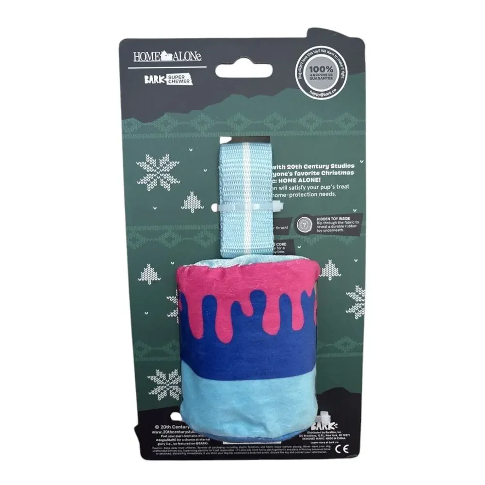 BARK Super Chewer Home Alone Dog Toy Paint Can Treat Dispensing‎ Tug Thrash Toss